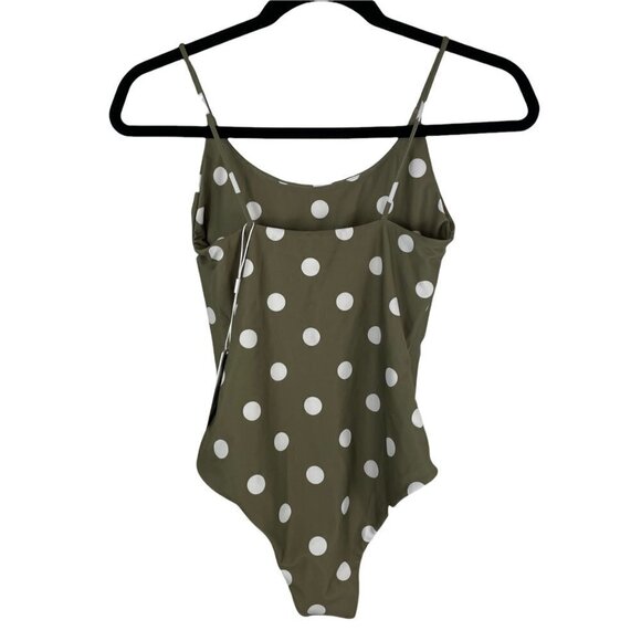 NWT Mikoh Jenni Kayne Portugal 2 Polka Dot One Piece Swimsuit Green White S - Picture 5 of 5